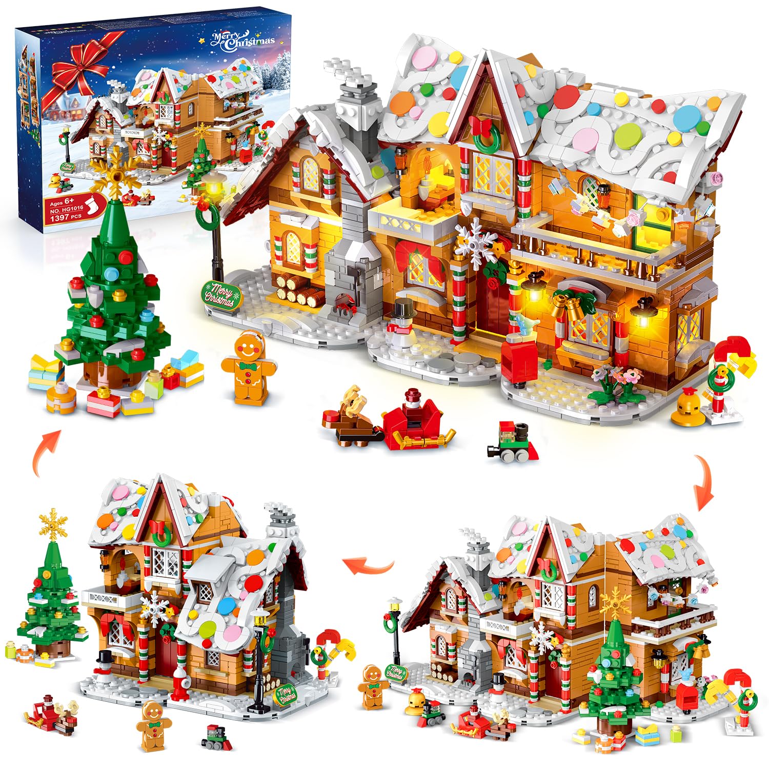 Gingerbread House Building outlets Blocks toy